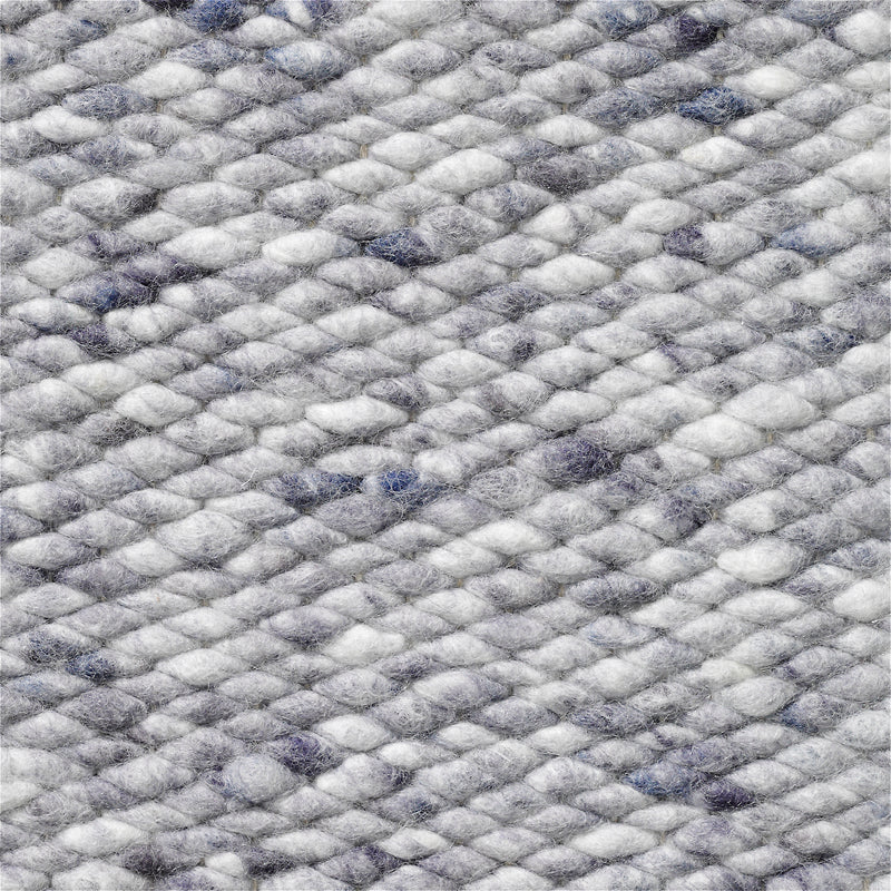 Handgeweven wollen vloerkleed Lisanne Licht Jeans 475