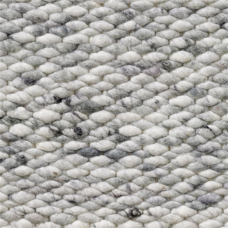 Handgeweven wollen vloerkleed Lisanne Mix Snow 430 + Dawn 446