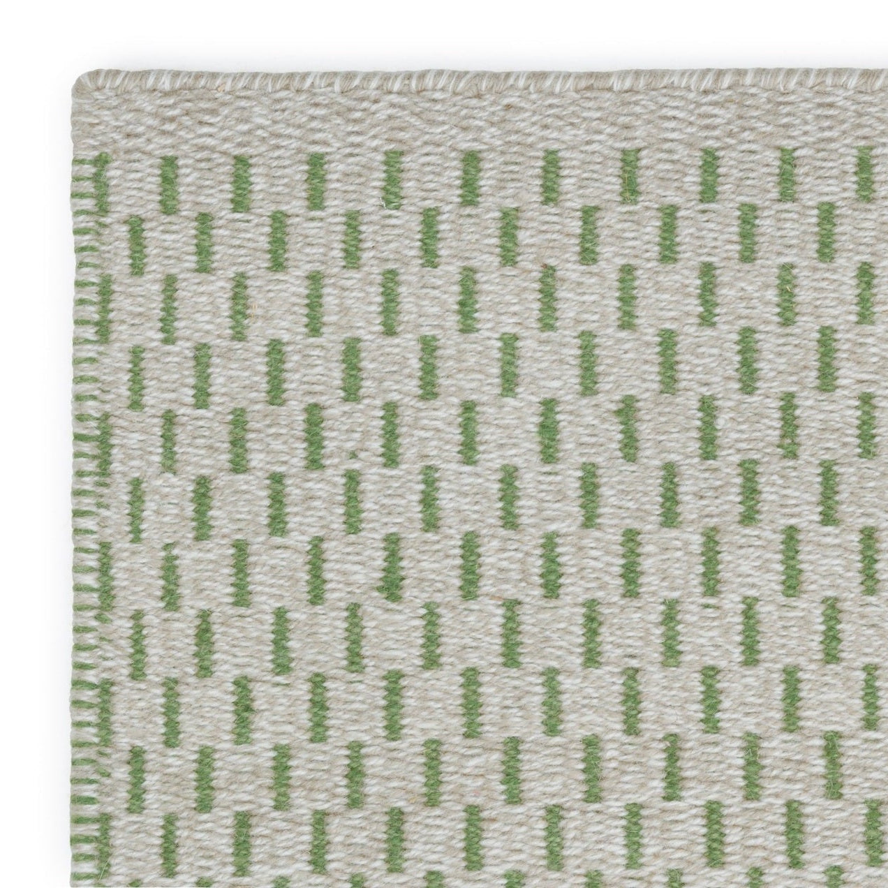 Hip Handgeweven Vloerkleed Ritchy Groen Detail