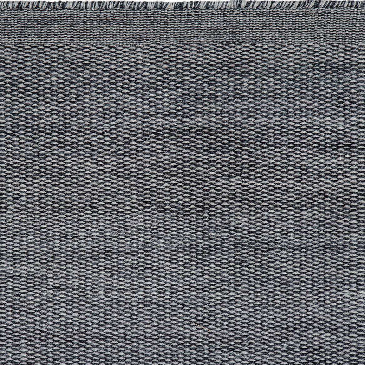 Hip wollen vloerkleed Brecht Houtskool Lichtgrijs detail