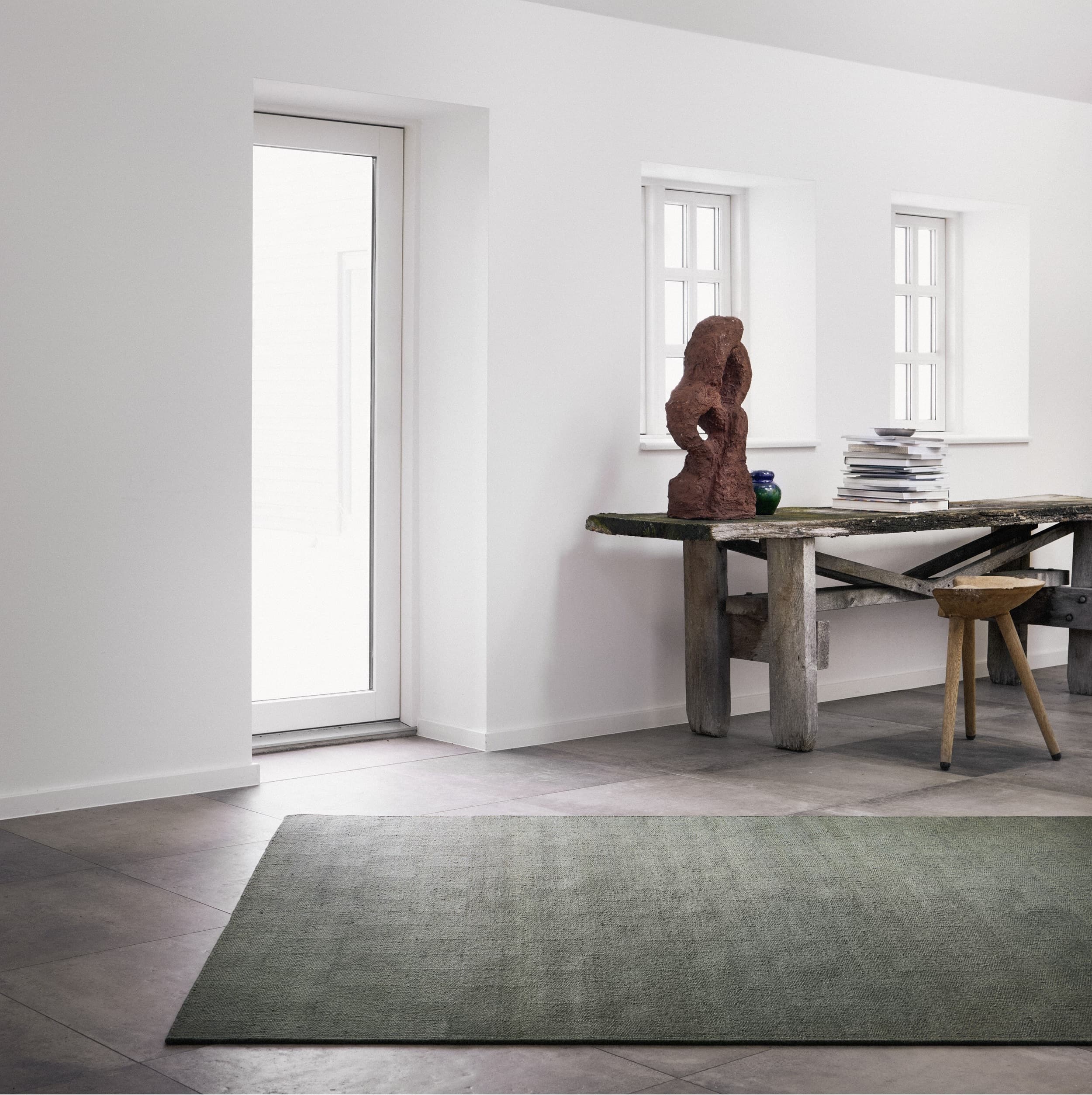 Hip vloerkleed Rakel Donkergroen Interieur