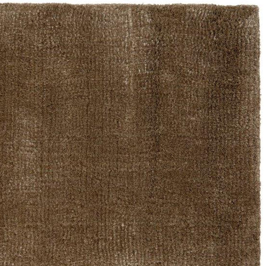 Hoogpolig Glossy Wollen Vloerkleed Viveke Bronze