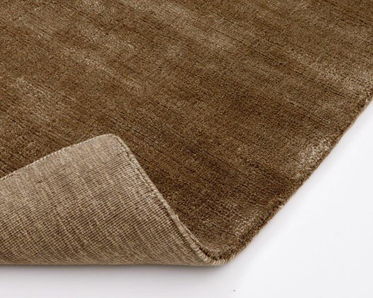 Hoogpolig Glossy Wollen Vloerkleed Viveke Bronze detail 1