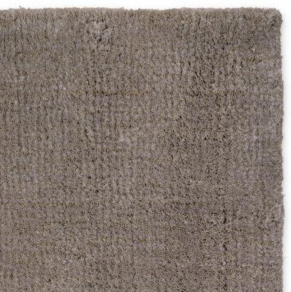 Hoogpolig Glossy Wollen Vloerkleed Viveke Grey