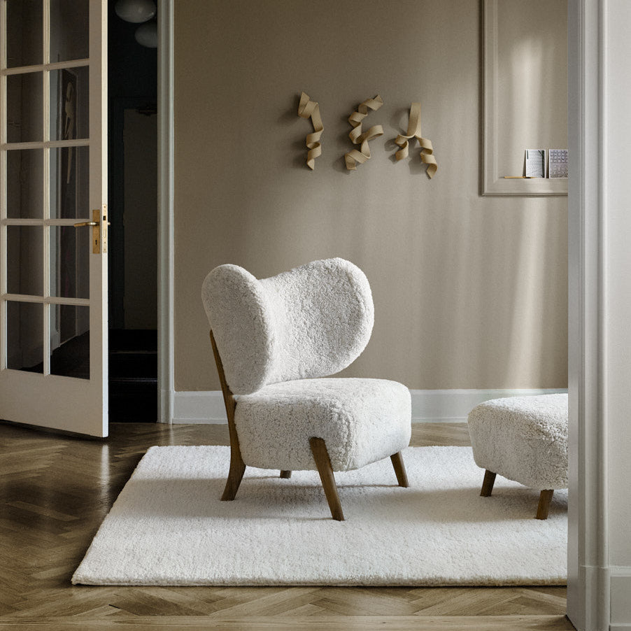 Hoogpolig Handgeweven Wollen Vloerkleed Ellen Offwhite Interieur