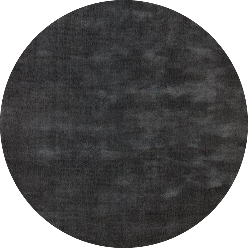 Hoogpolig Rond glossy wollen vloerkleed Viveke Dark Grey