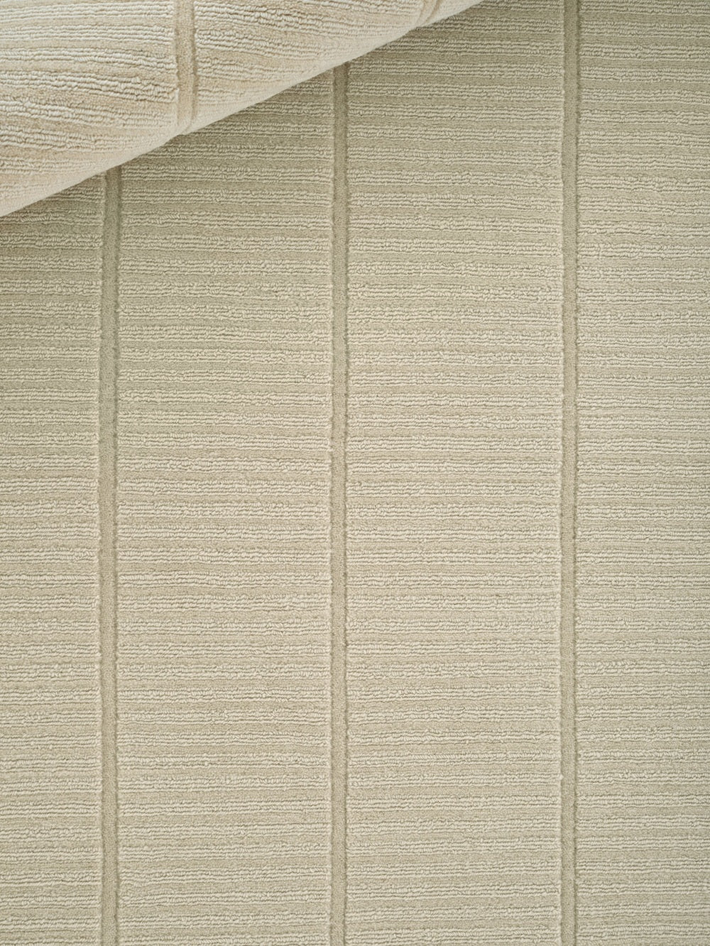 Kaatz Japandi wollen vloerkleed Tatami cream closeup
