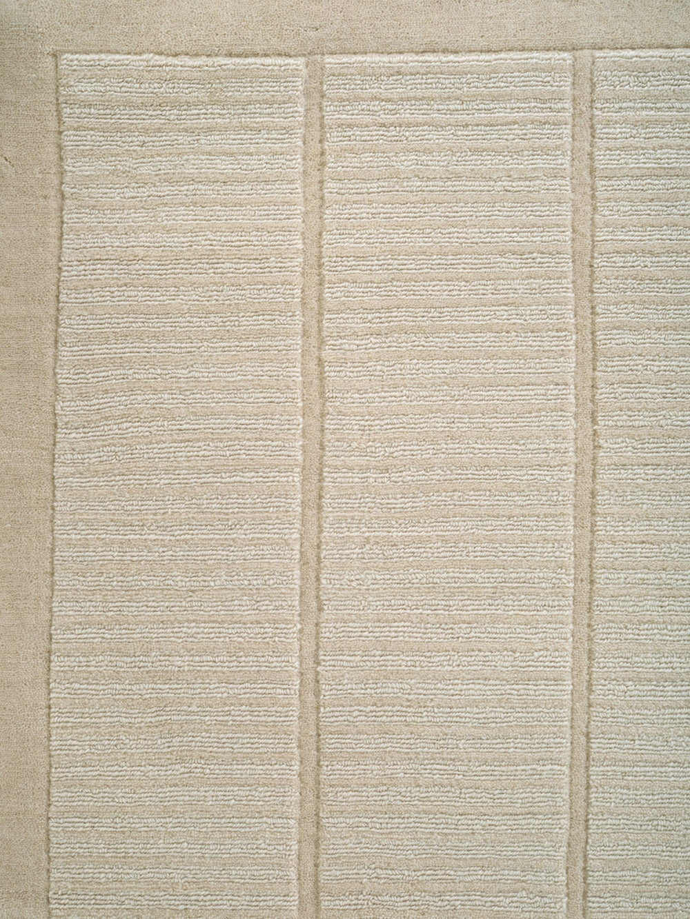 Kaatz Japandi wollen vloerkleed Tatami cream detail