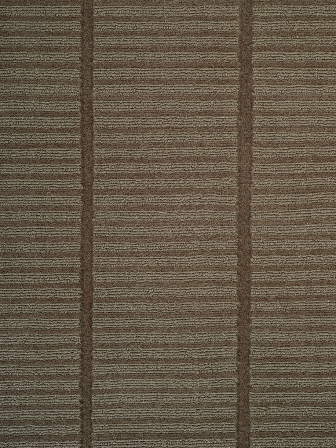 Kaatz Japandi wollen vloerkleed Tatami taupe closeup