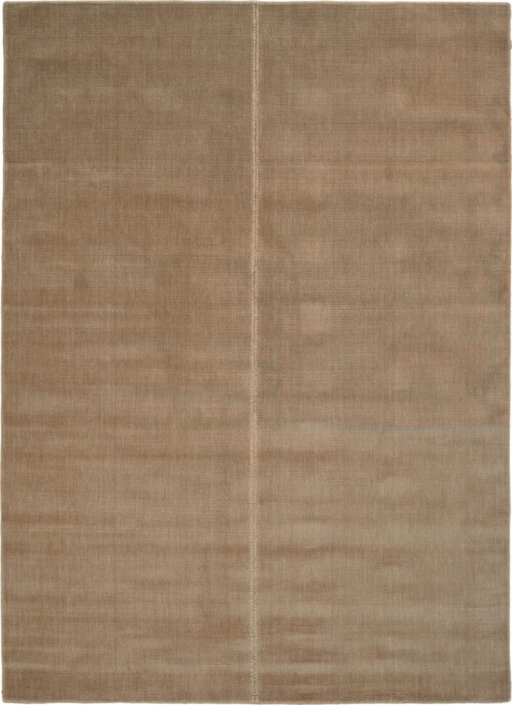 Japandi wollen vloerkleed Noren Camel volledig