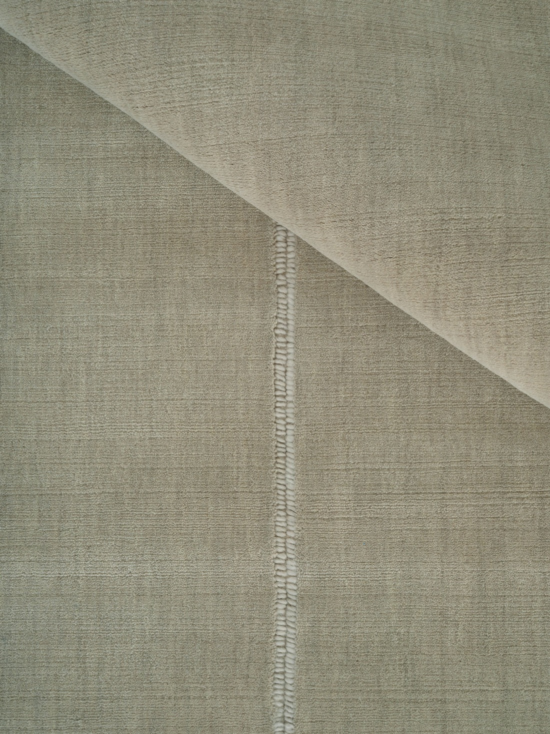 Japandi wollen vloerkleed Noren Taupe closeup