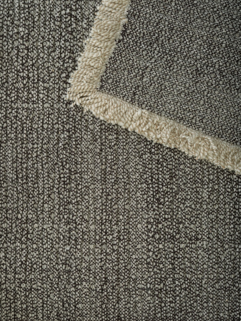 Kaatz Japandi wollen vloerkleed Soft Graniet detail