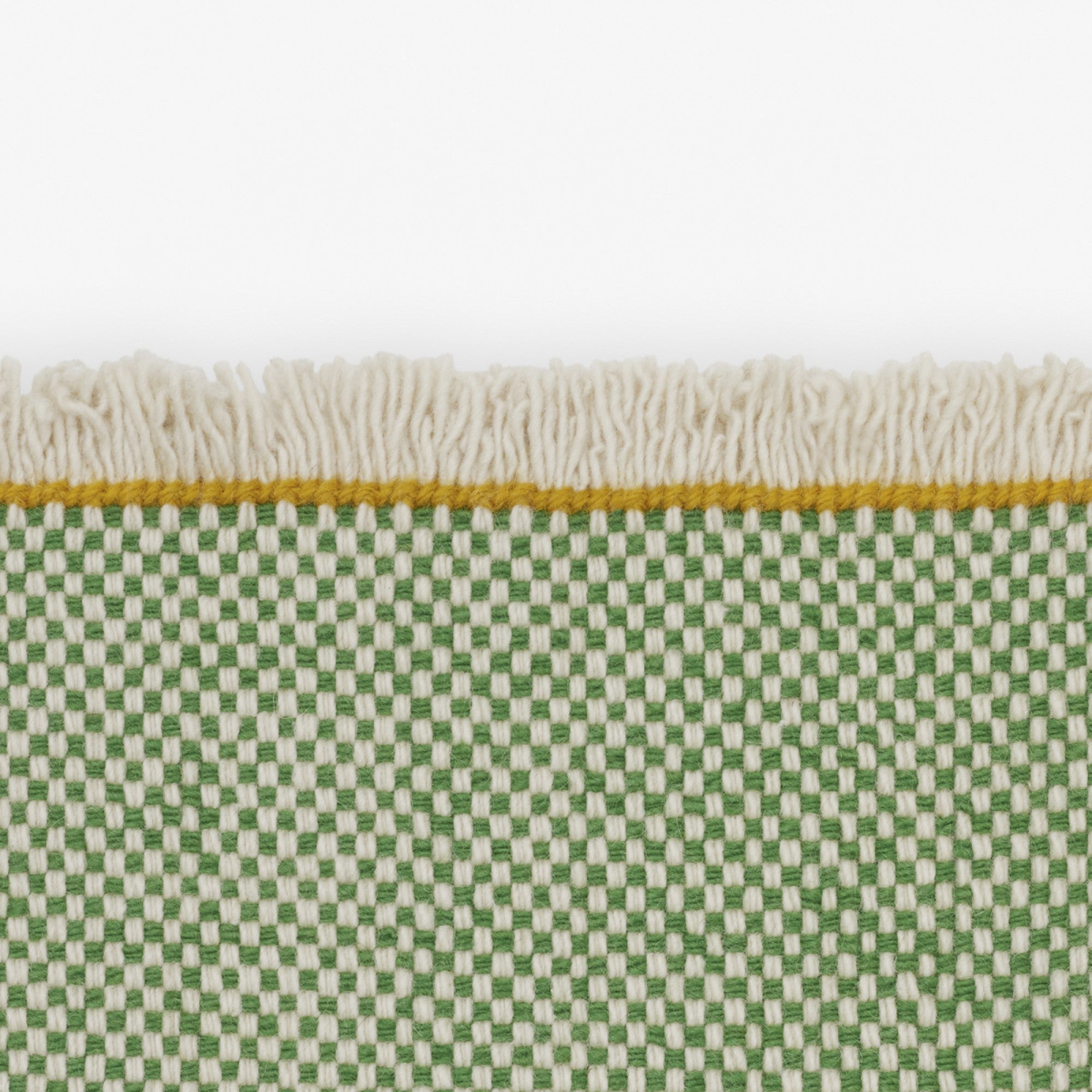 Kvadrat designvloerkleed Duotone Groen Wit 0951