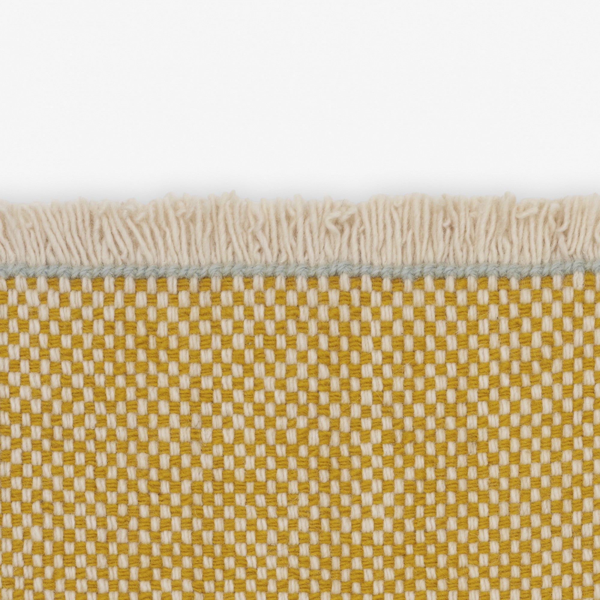 Kvadrat designvloerkleed Duotone Okergeel Wit 0441