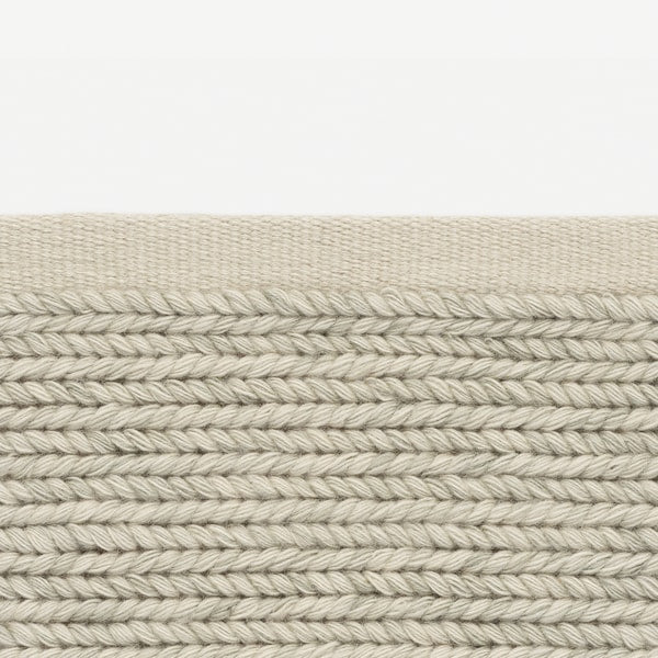 Kvadrat vlakke wollen vloerkleed Aram Beige 0211