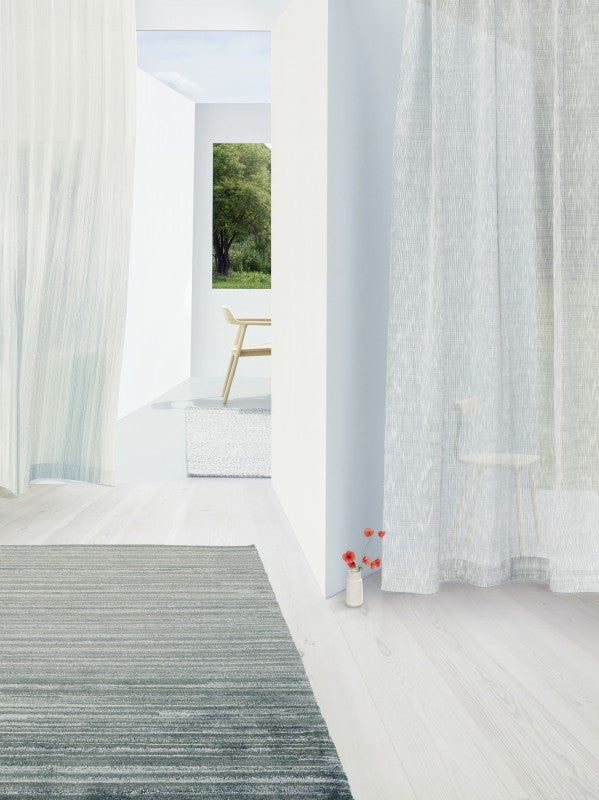 Kvadrat vloerkleed Cascade Donkerblauw C0011 sfeer