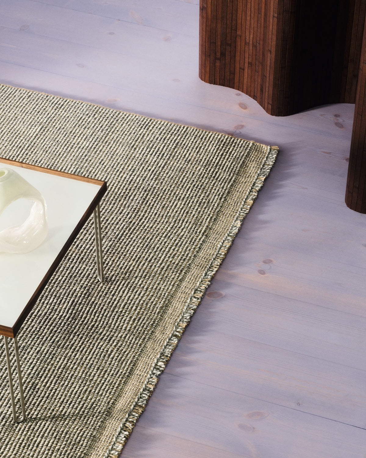 Kvadrat vloerkleed Jute and Wool grijs blauw C0151 interieur