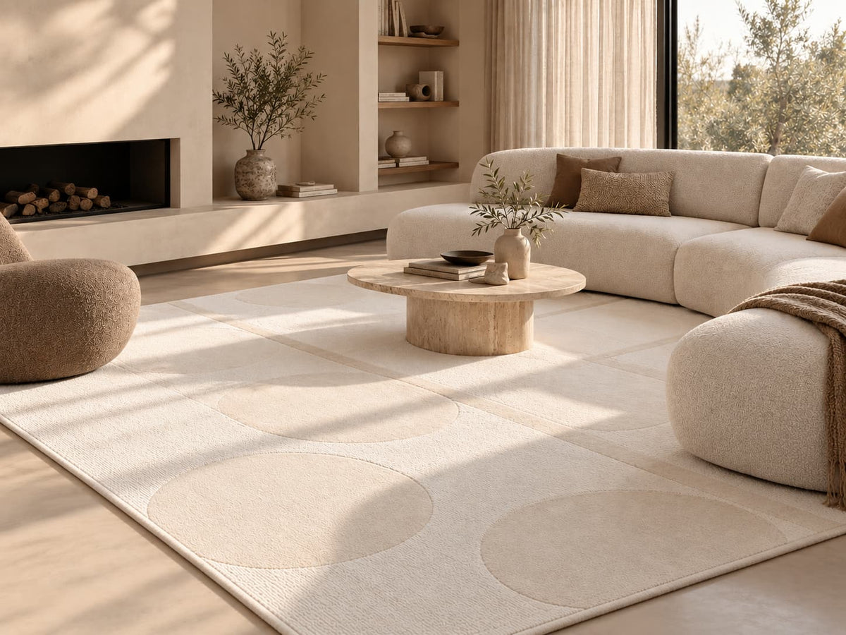 Oda Vintage Vloerkleed Wit interieur