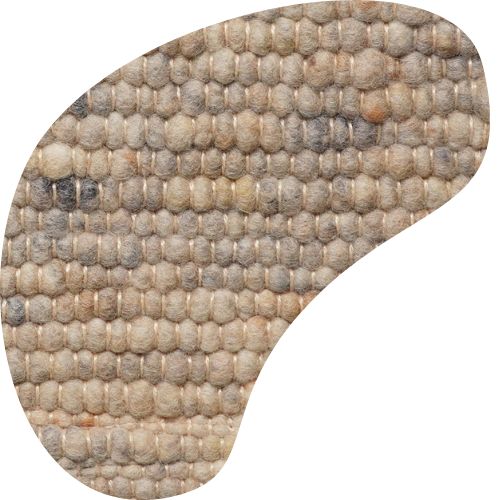 Organisch wollen vloerkleed Arna Beigegrijs Mix 05