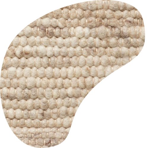 Organisch wollen vloerkleed Arna Lichtbeige 02