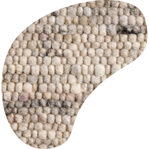 Organisch wollen vloerkleed Nanda Groen Beige 07