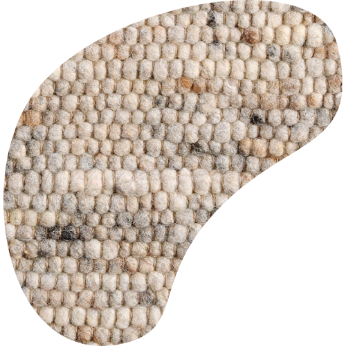 Organisch wollen vloerkleed Nanda Lichtgrijs 05