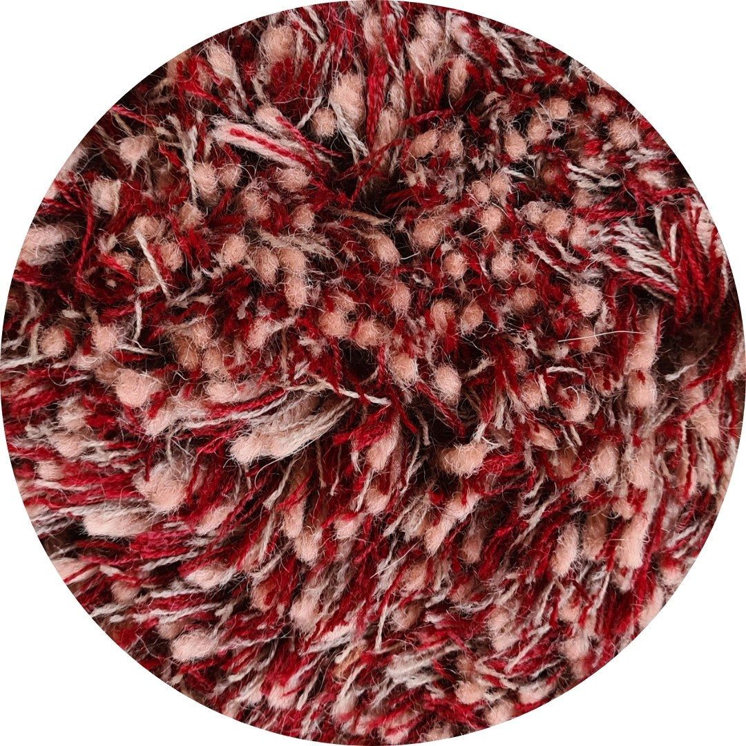 Rond hoogpolig vloerkleed Millenerpoort Eterno 40 Rood 2311