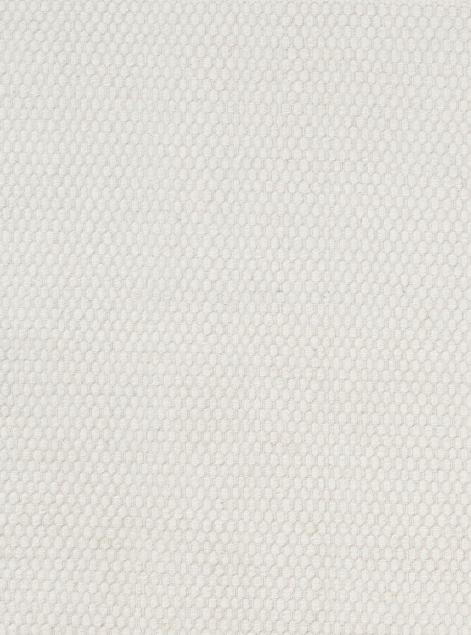 Rond wollen geweven vloerkleed Anna White detail