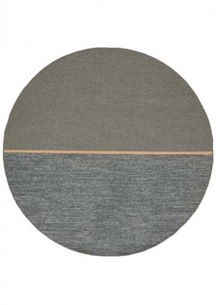 Rond wollen vloerkleed Mila Groen