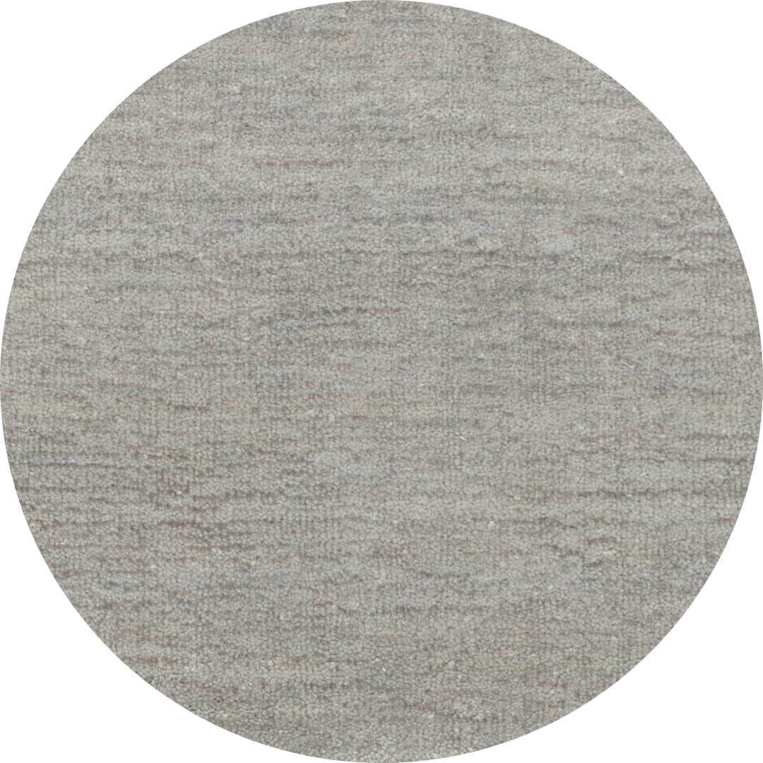 Rond wollen vloerkleed Vivienne Silver