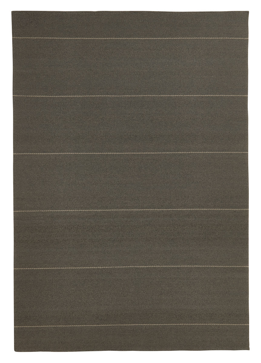 Vlak wollen vloerkleed Sara Charcoal