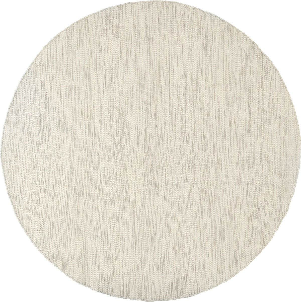 Vlak wollen vloerkleed Anna Rond Ijzer