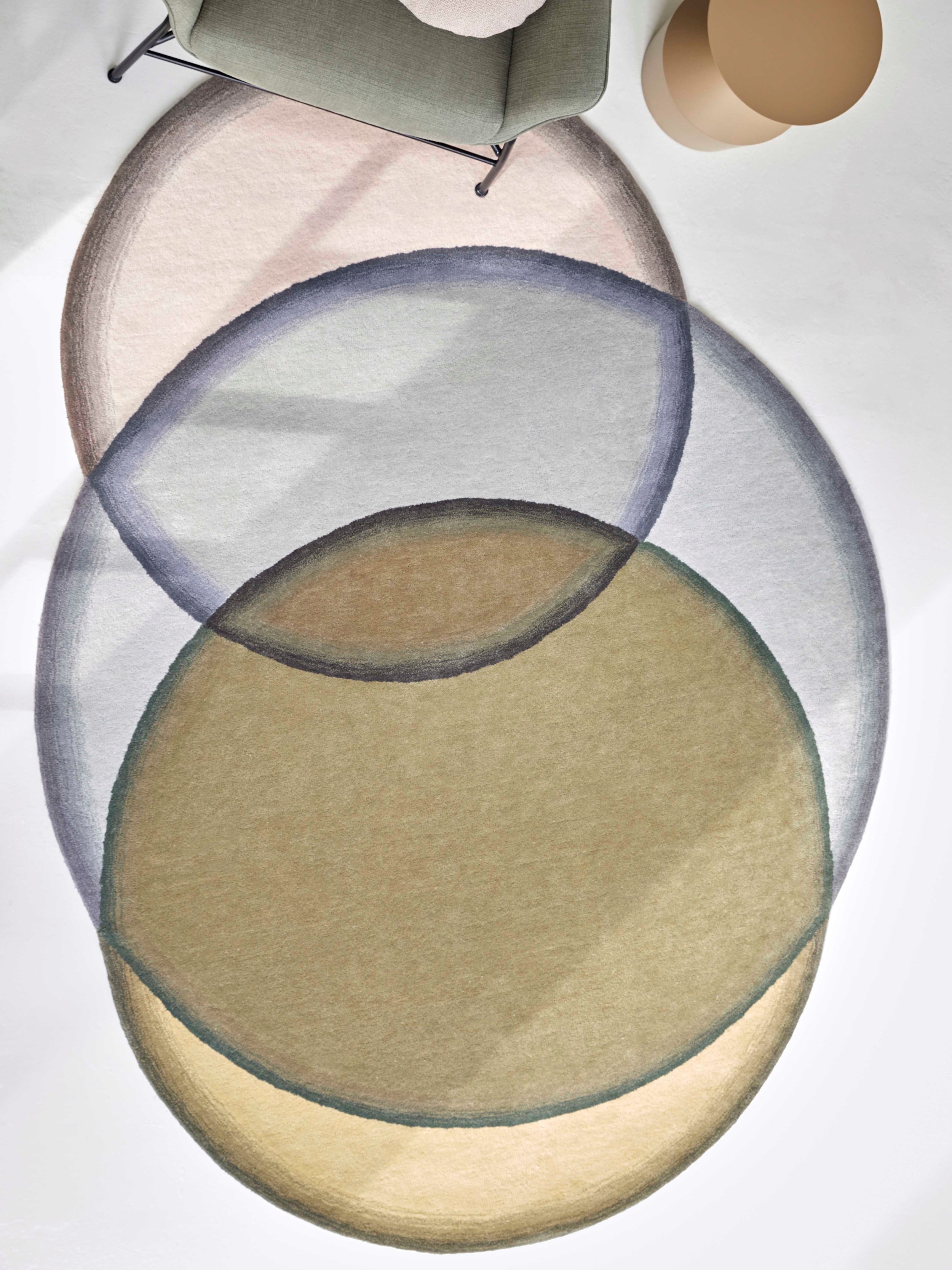 Vloerkleed Gan Rugs Crystal Neutral bovenzicht