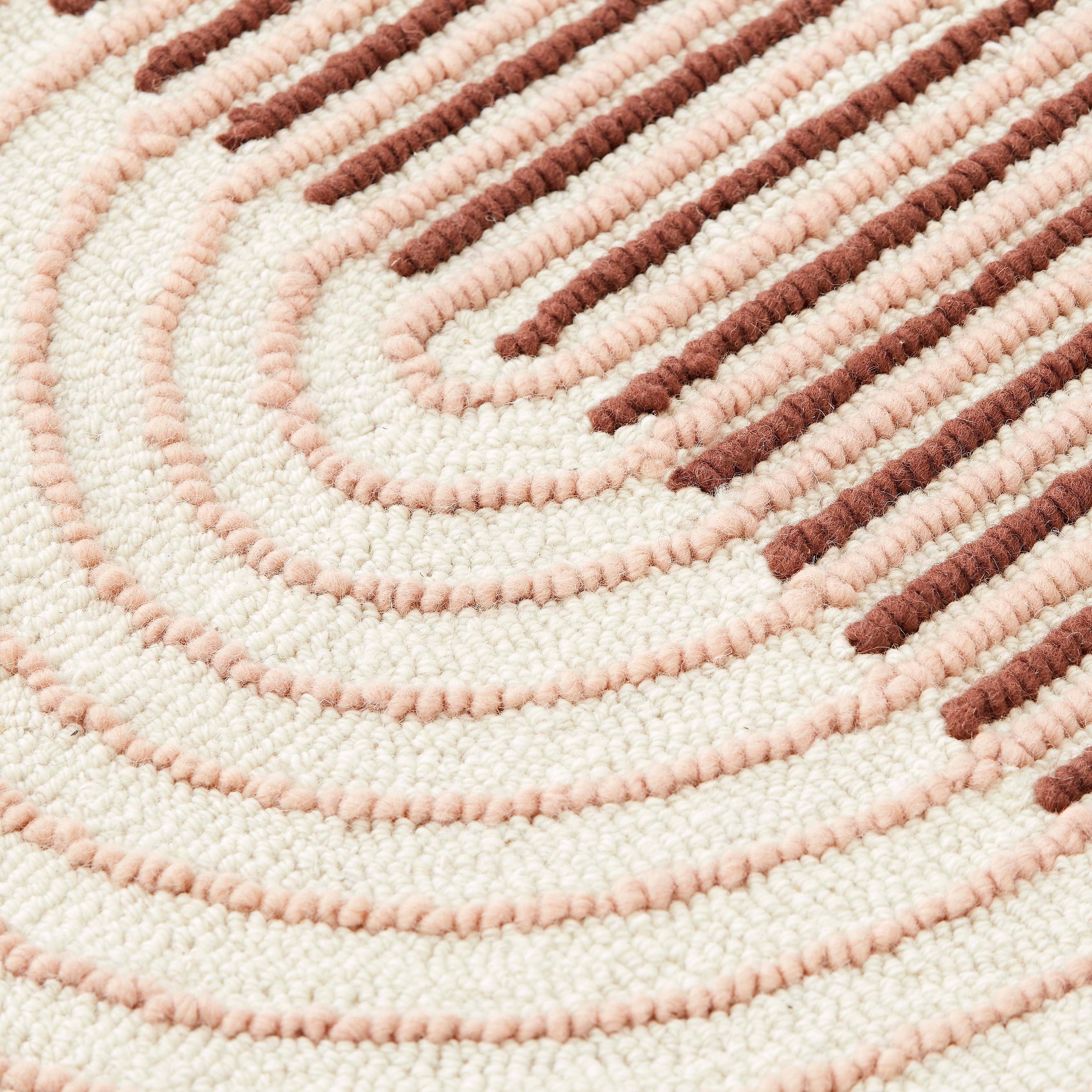 Vloerkleed Gan Rugs Ply Pink detail