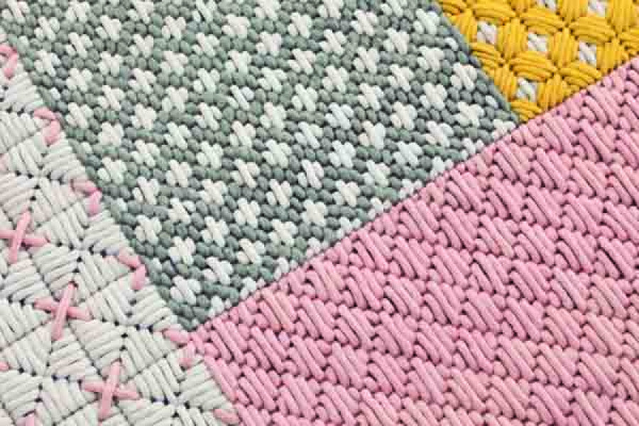 Vloerkleed Gan Rugs Silai Rose close up