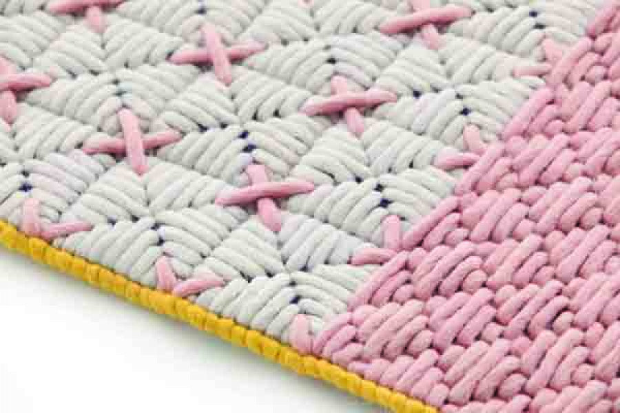 Vloerkleed Gan Rugs Silai Rose detail 1