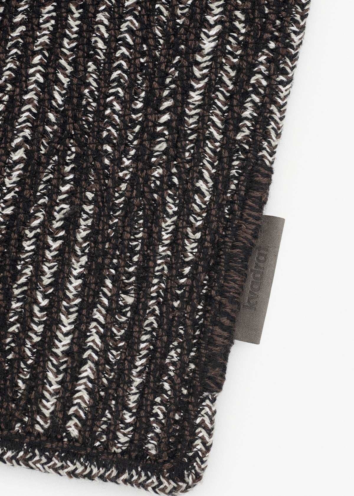 Design vloerkleed Kvadrat Braid in stock Bruin Zwart C0191