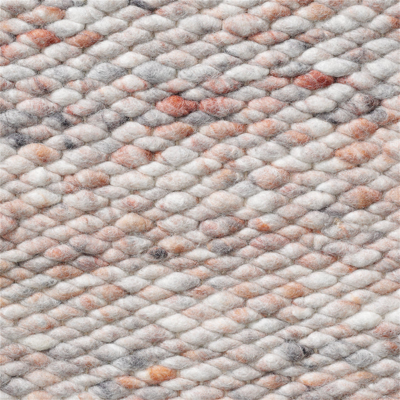 Tweedekans vloerkleed wol Lisanne Poeder detail