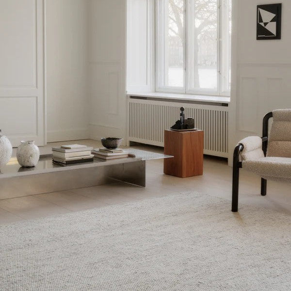 Wollen vloerkleed Ankie Beige sfeerfoto1