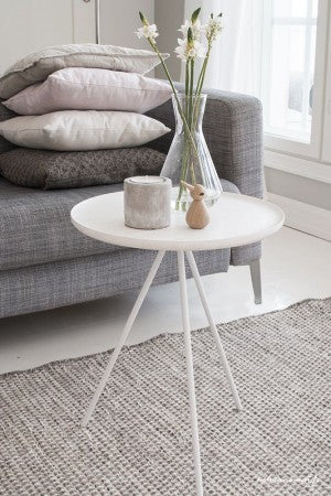 Wollen vloerkleed Anna Lightgrey sfeer