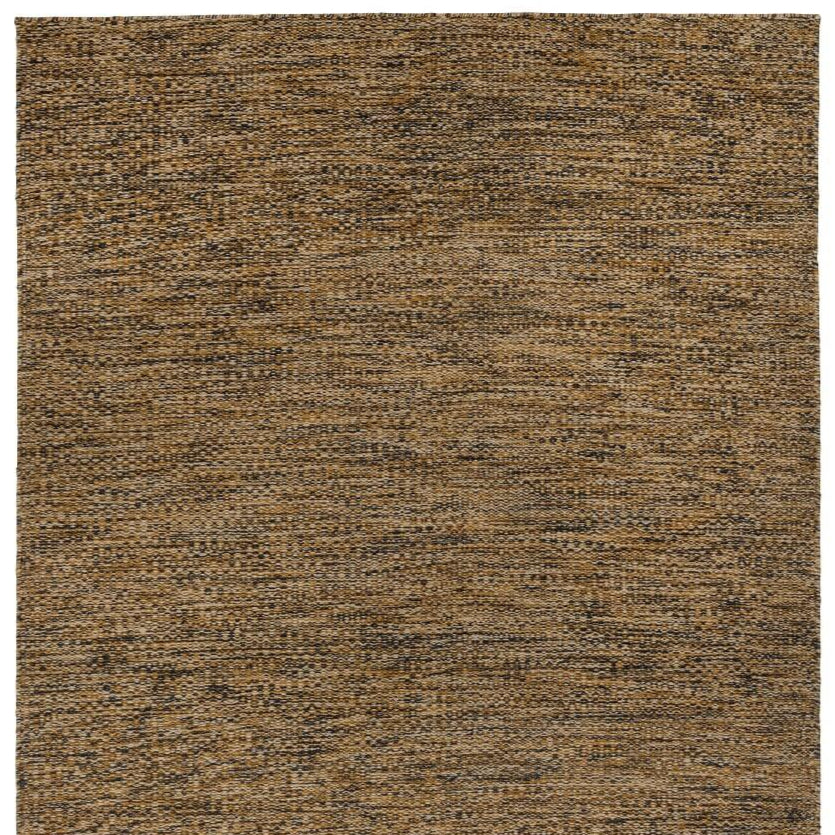 Wollen vloerkleed dun vlak Gise Kurk