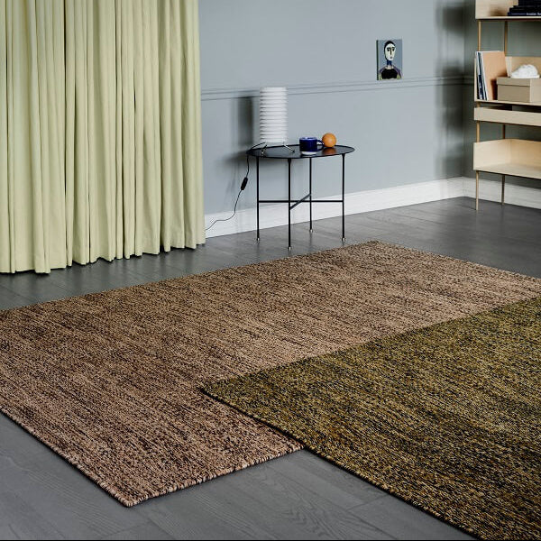 Wollen vloerkleed dun vlak Gise Kurk Interieur