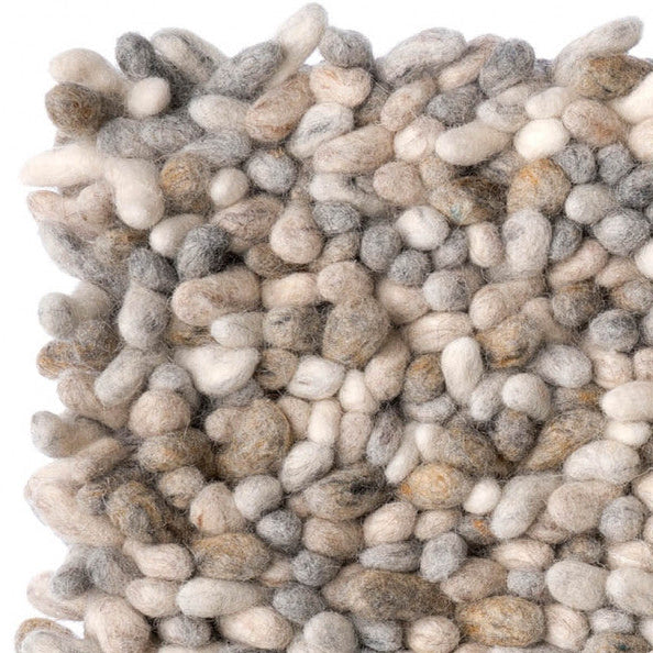 Wollen vloerkleed grof hoogpolig Tatum Beige 02