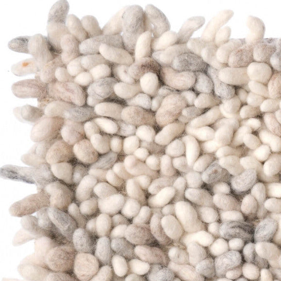 Wollen vloerkleed grof hoogpolig Tatum Offwhite Mix 01
