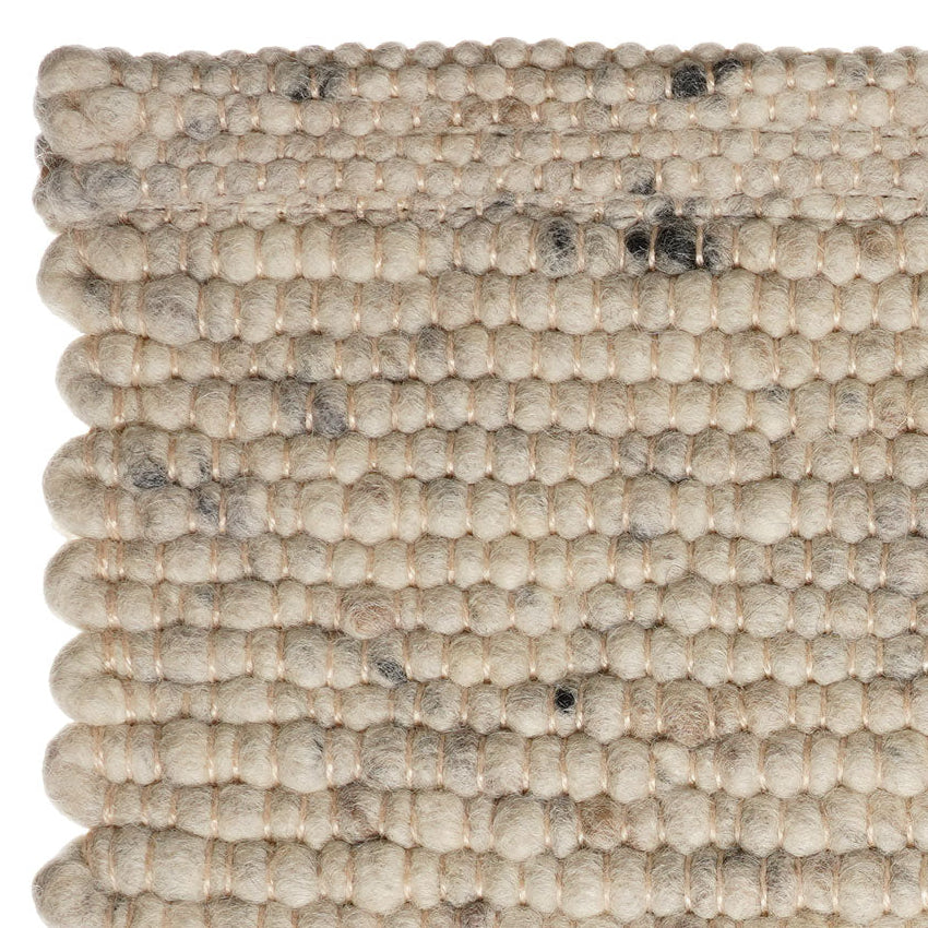 Wollen vloerkleed handgeweven Arna Lichtgrijs 04