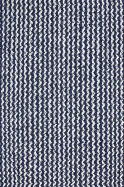 Wollen vloerkleed hip Fenne Grijs Nachtblauw Detail