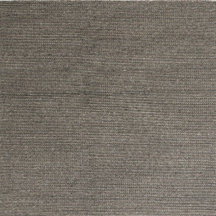 Wollen vloerkleed hip Fenne Zwart Bruin