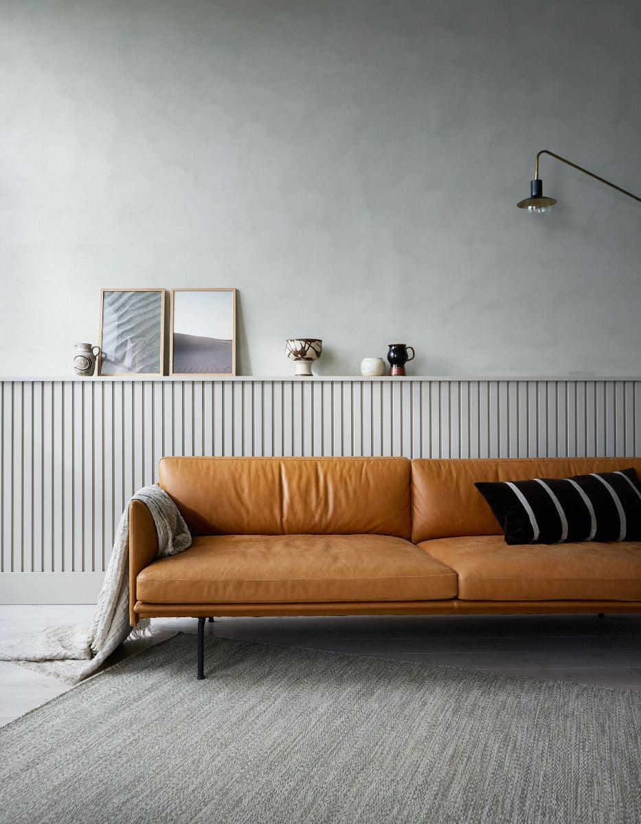 Wollen vloerkleed hip Gise Beige Grijs Interieur 2