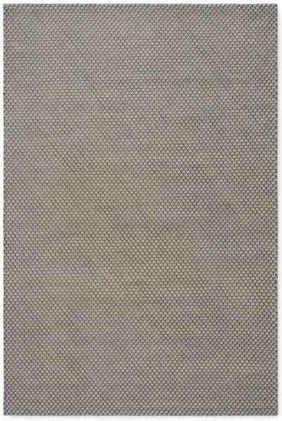 Wollen vloerkleed met jute Gan Raw Blauw