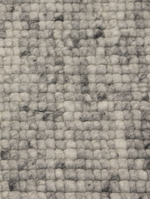 Wollen vloerkleed vlak geknoopt Keet Middengrijs 22 closeup